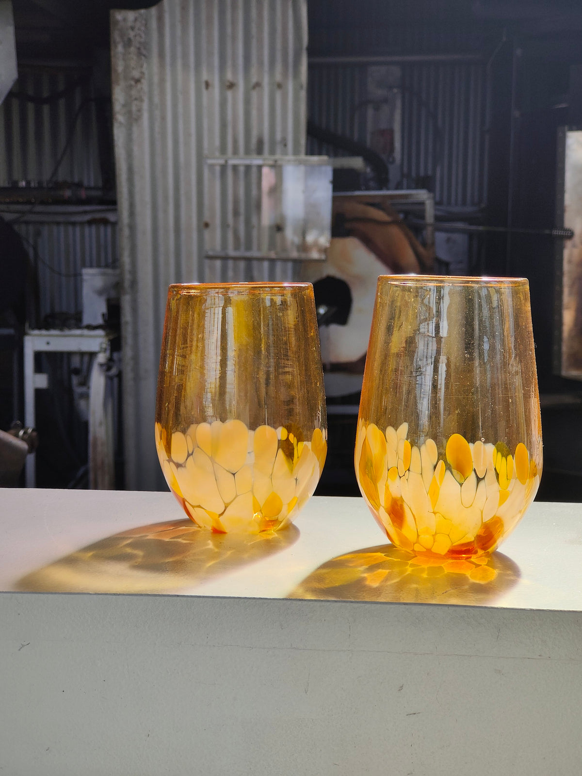 Stemless Wine Glass - Gold