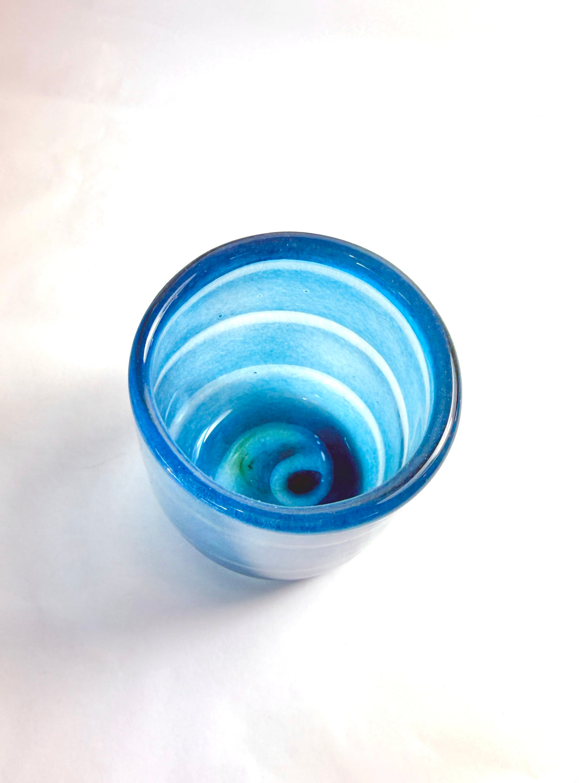 Blue Spiral Tumbler