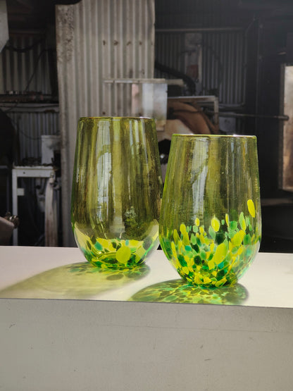 Stemless Wine Glass - Green