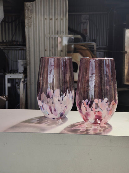 Stemless Wine Glass - Purple