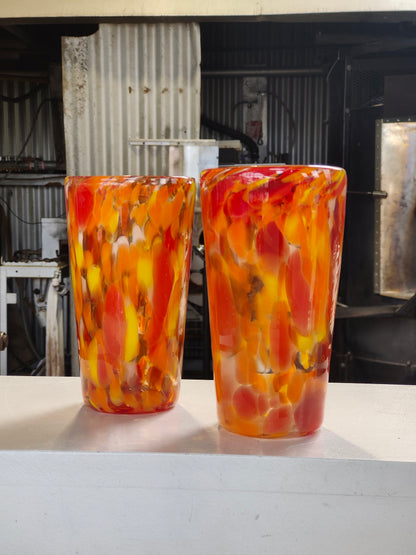 Straight Walled Tumbler - Fire