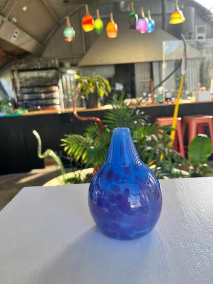 Blue Spotted Budvase