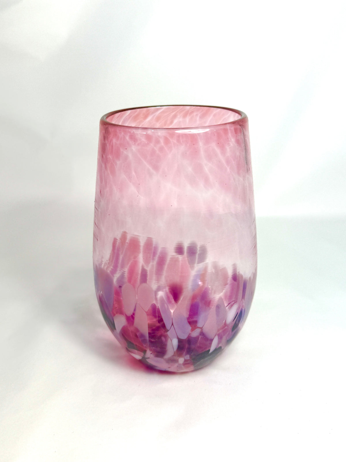 Stemless Wine Glass - Pink