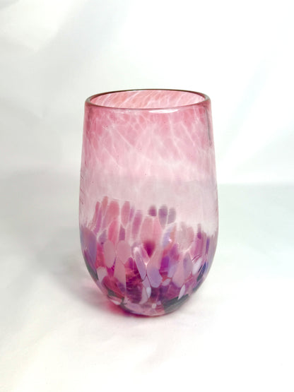 Stemless Wine Glass - Pink