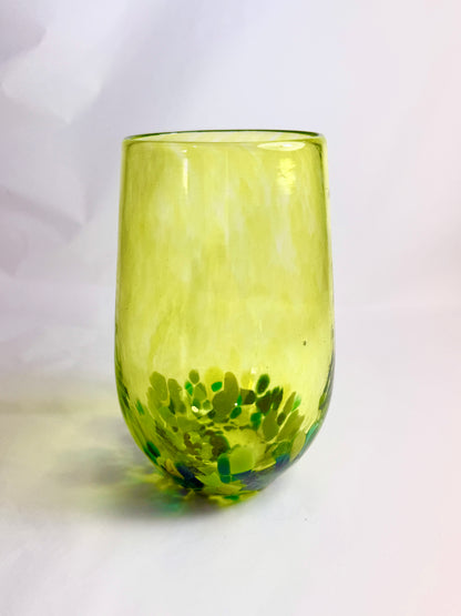 Stemless Wine Glass - Green