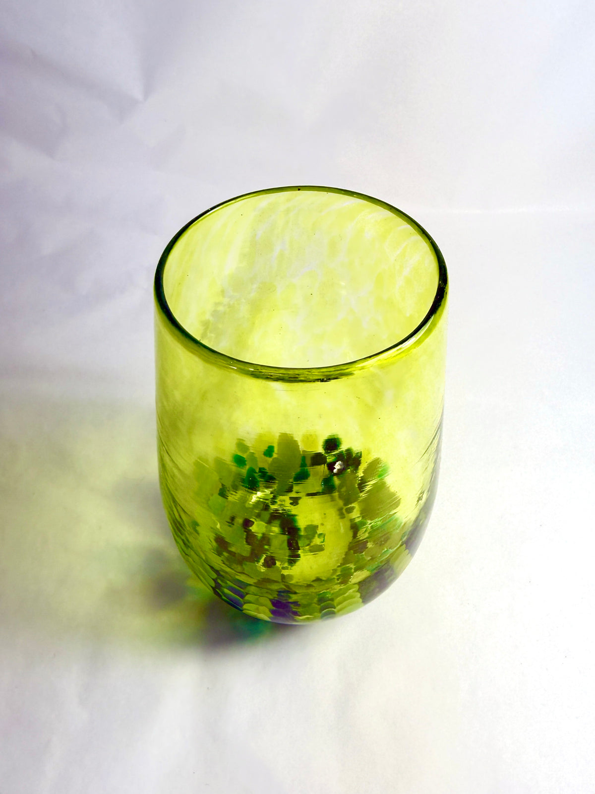 Stemless Wine Glass - Green