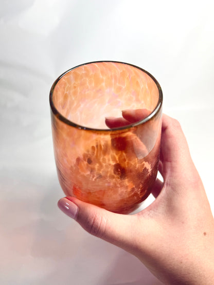 Stemless Wine Glass - Coral