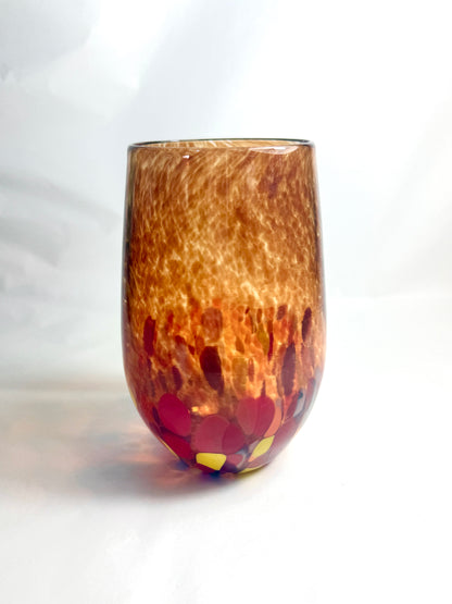 Stemless Wine Glass - Red