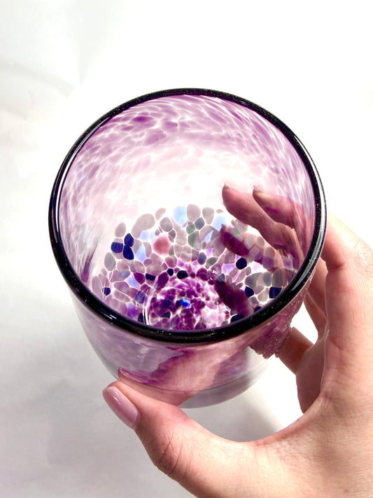 Stemless Wine Glass - Purple