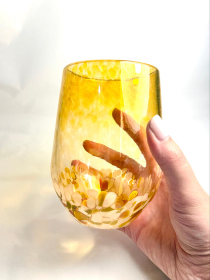 Stemless Wine Glass - Gold