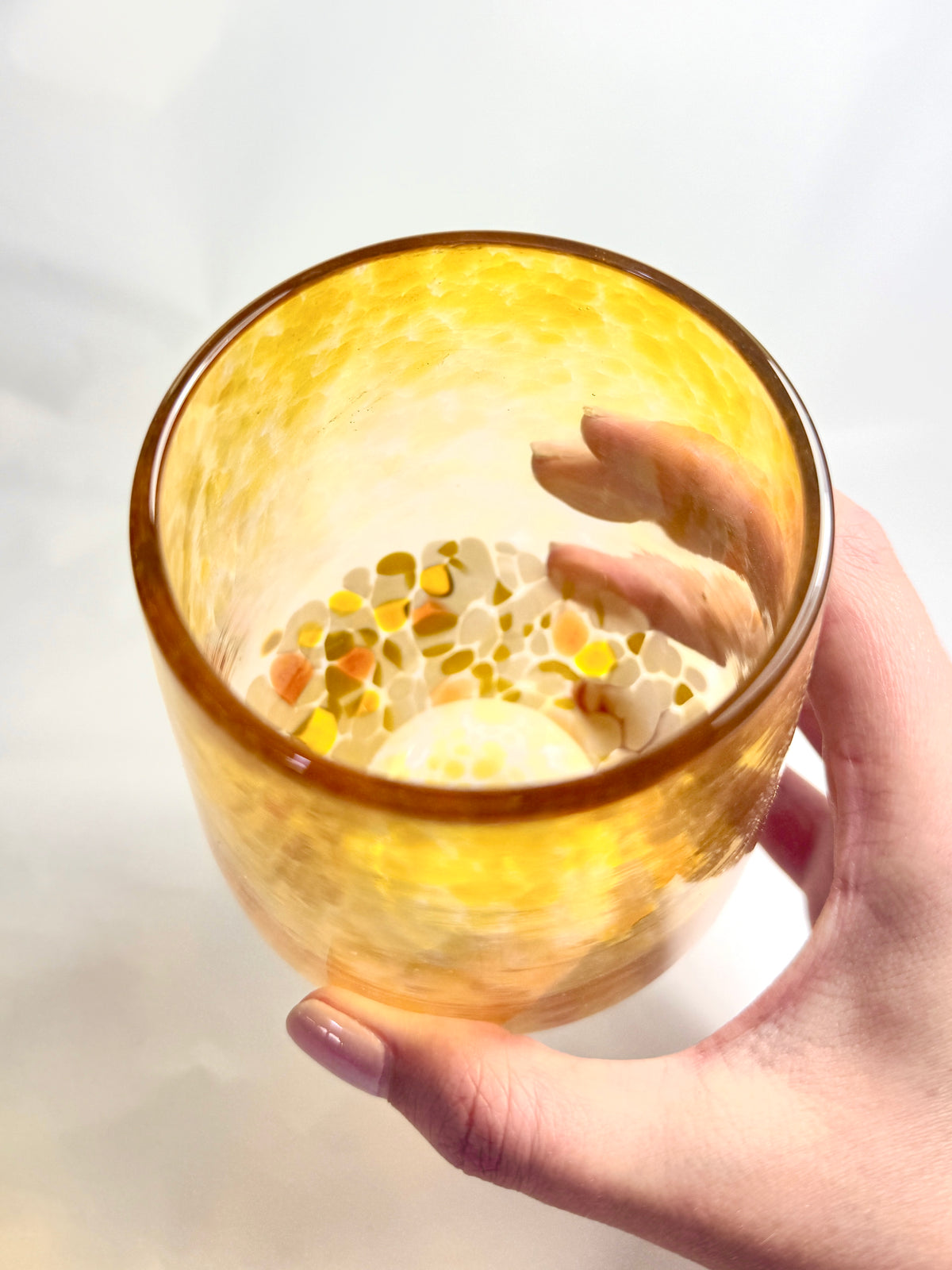 Stemless Wine Glass - Gold