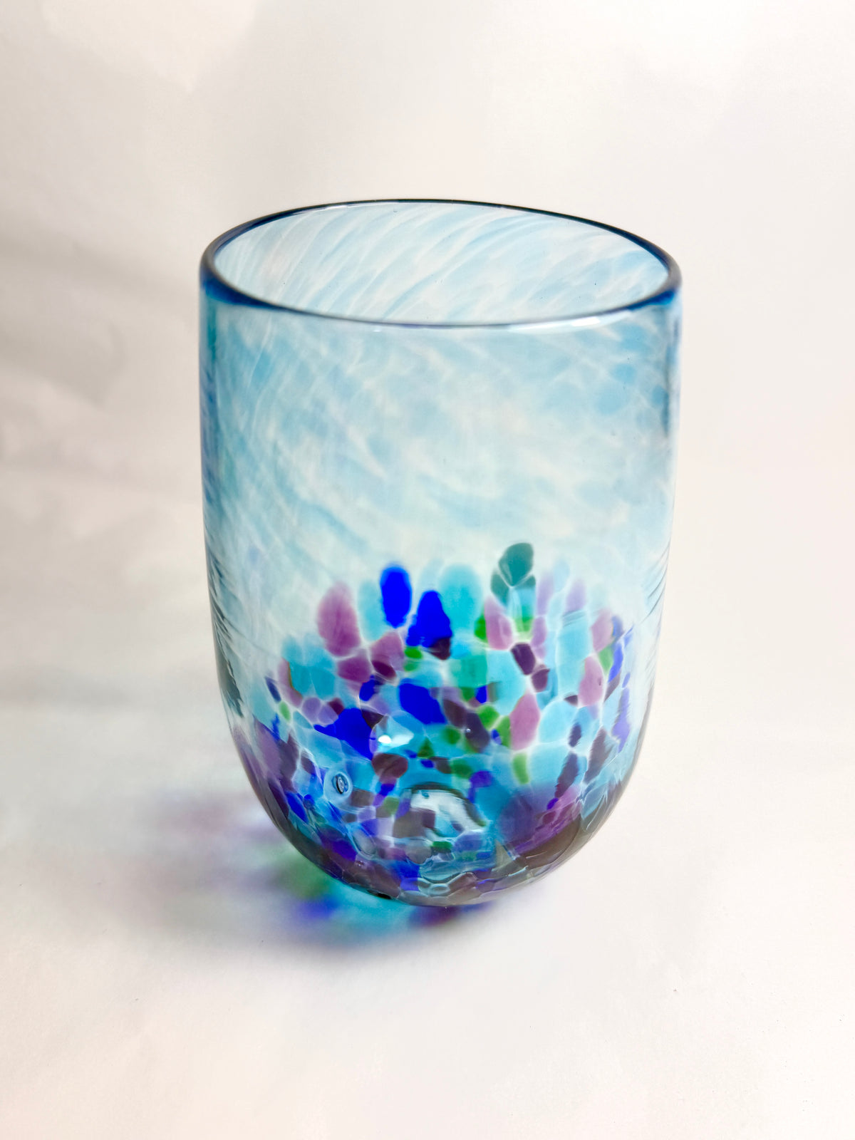 Stemless Wine Glass - Bright Blue
