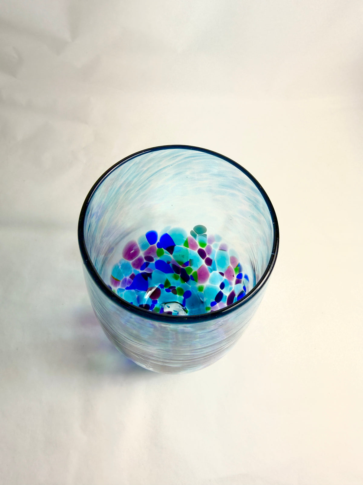 Stemless Wine Glass - Bright Blue