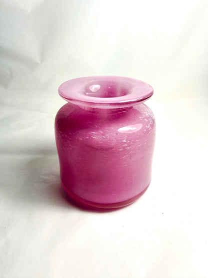Pink Jar with White Flecks