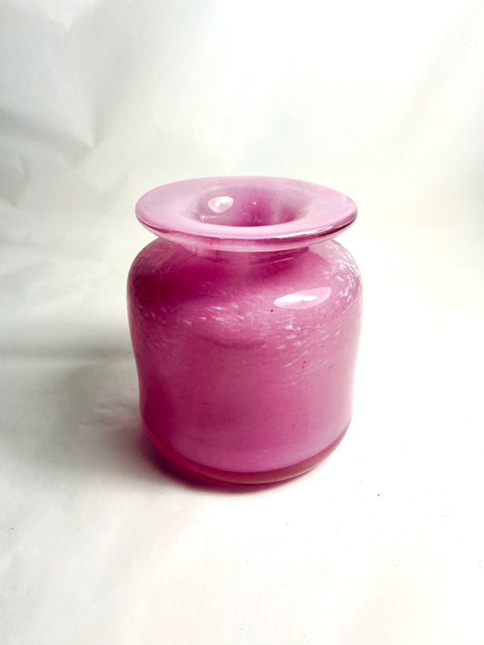 Pink Jar with White Flecks