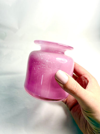 Pink Jar with White Flecks