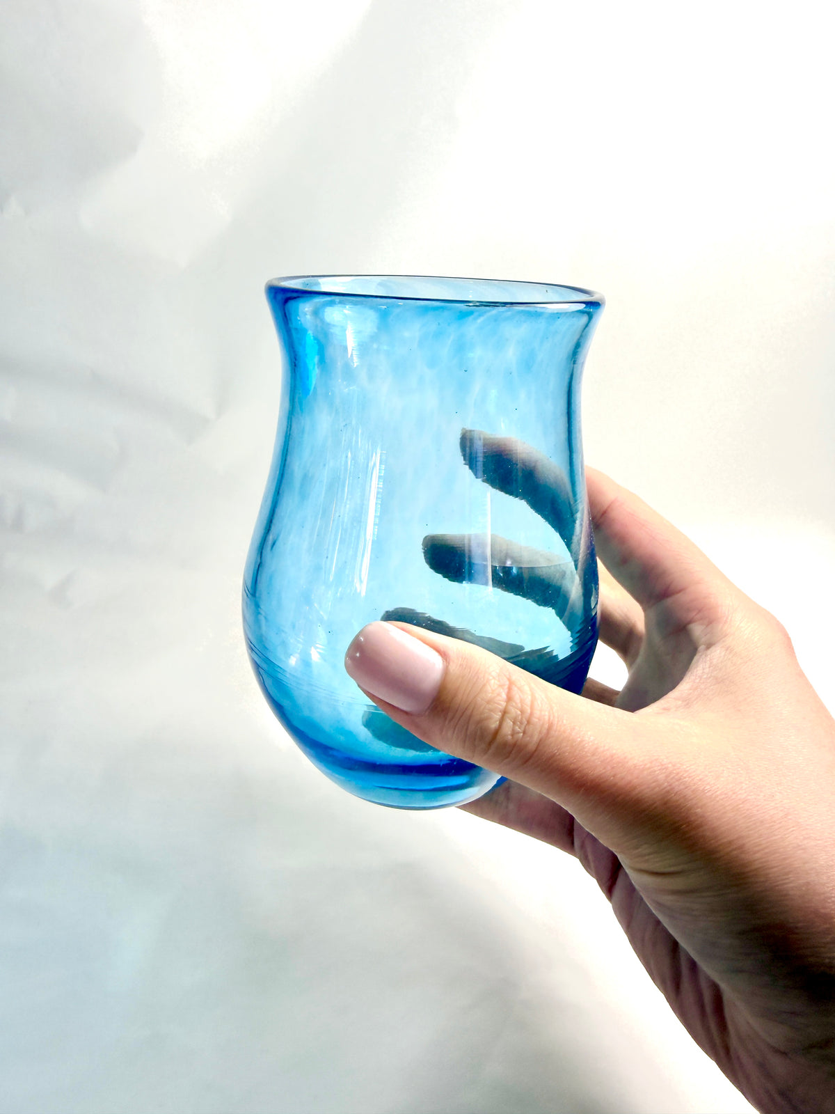 Transparent Blue Tumbler