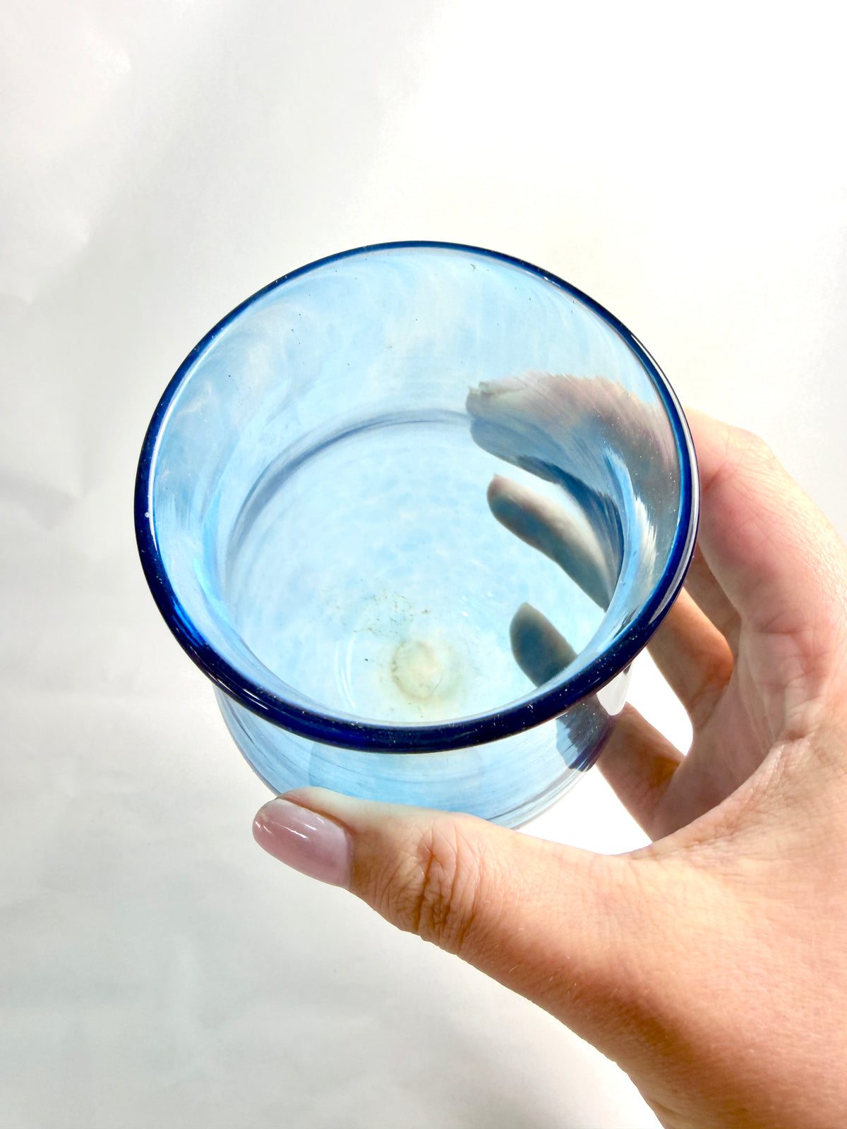 Transparent Blue Tumbler