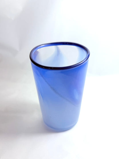Blue Flow Lipped Cup