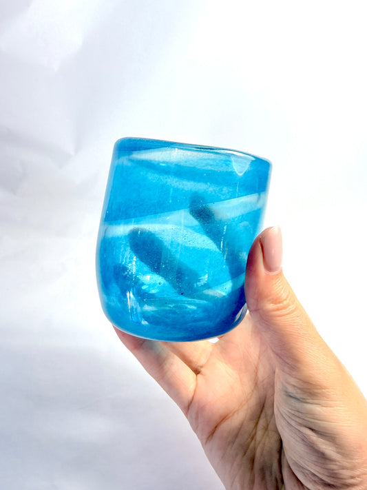 Blue Spiral Tumbler