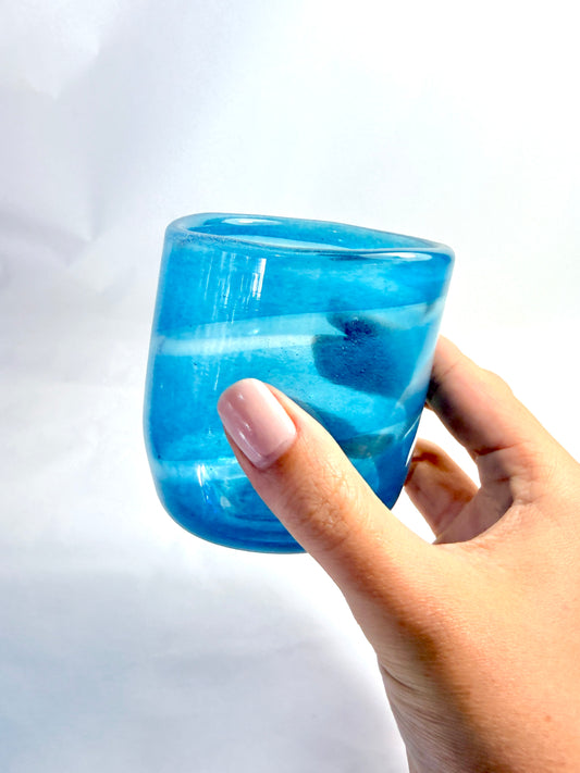 Blue Spiral Tumbler