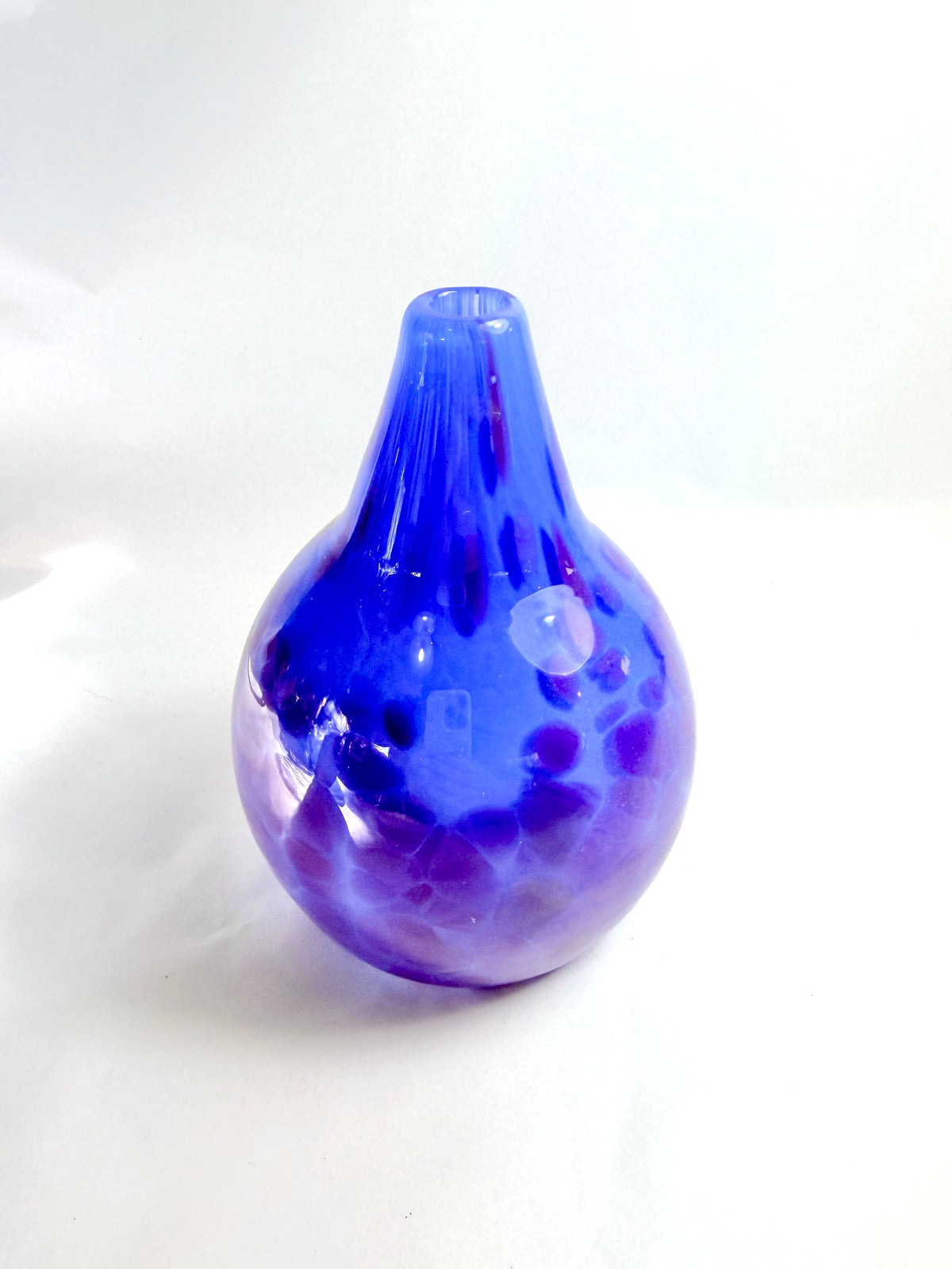 Blue Spotted Budvase