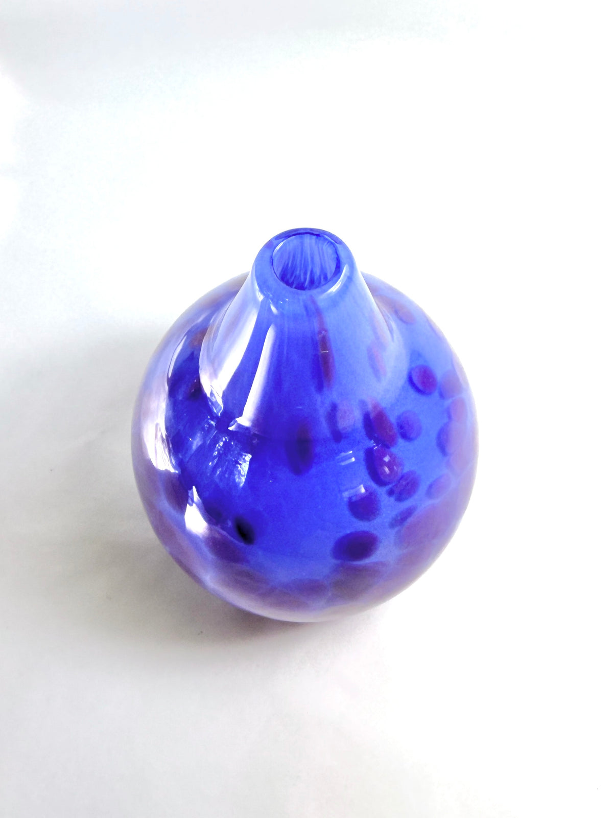 Blue Spotted Budvase