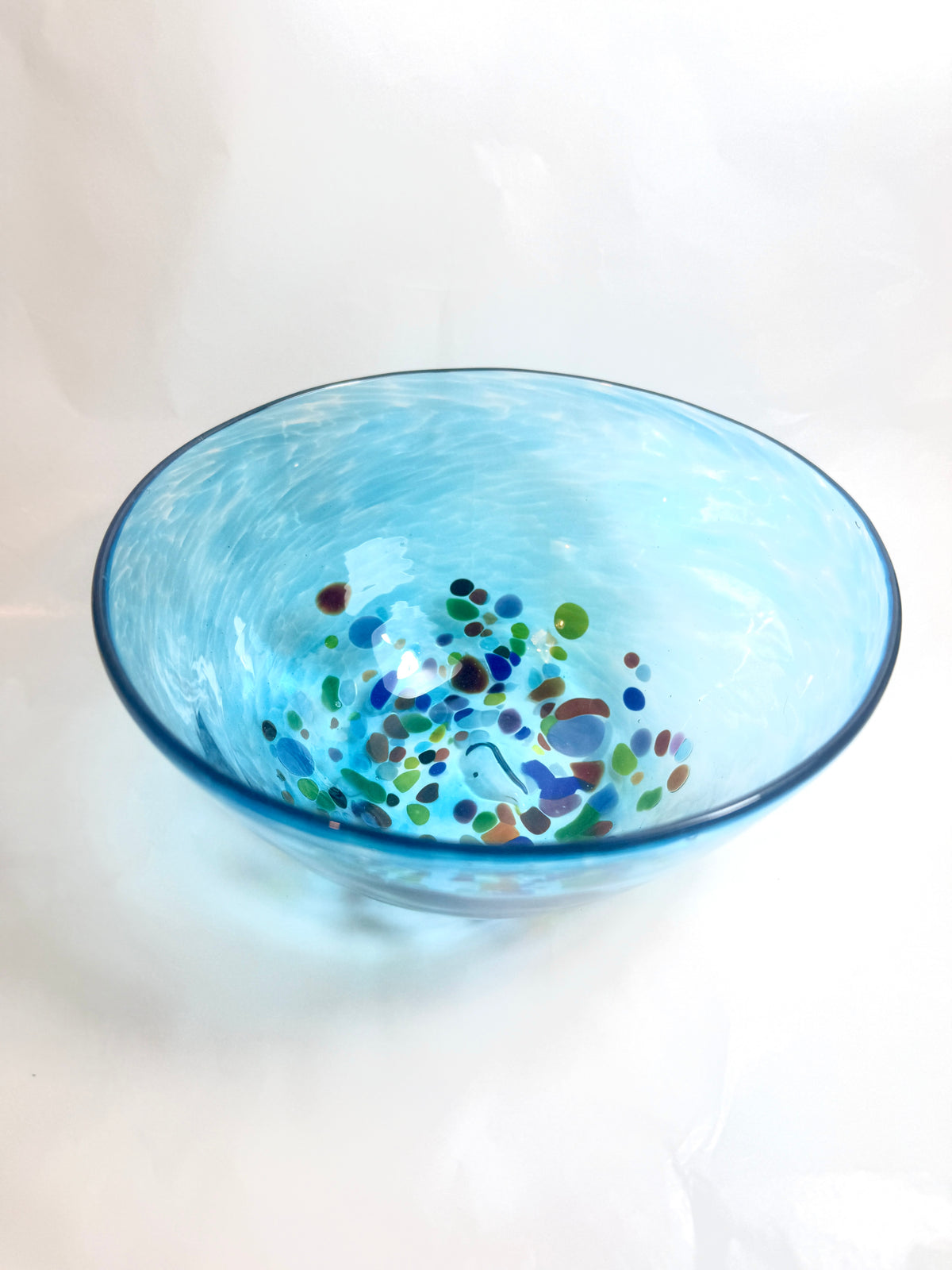 Blue Sprinkle Cereal Bowl