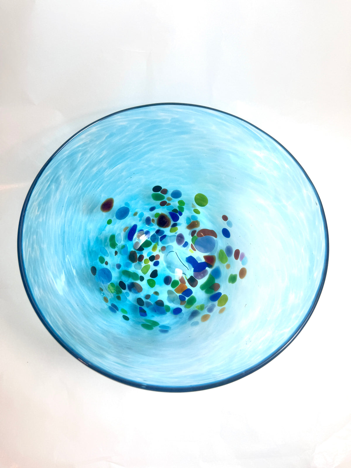Blue Sprinkle Cereal Bowl