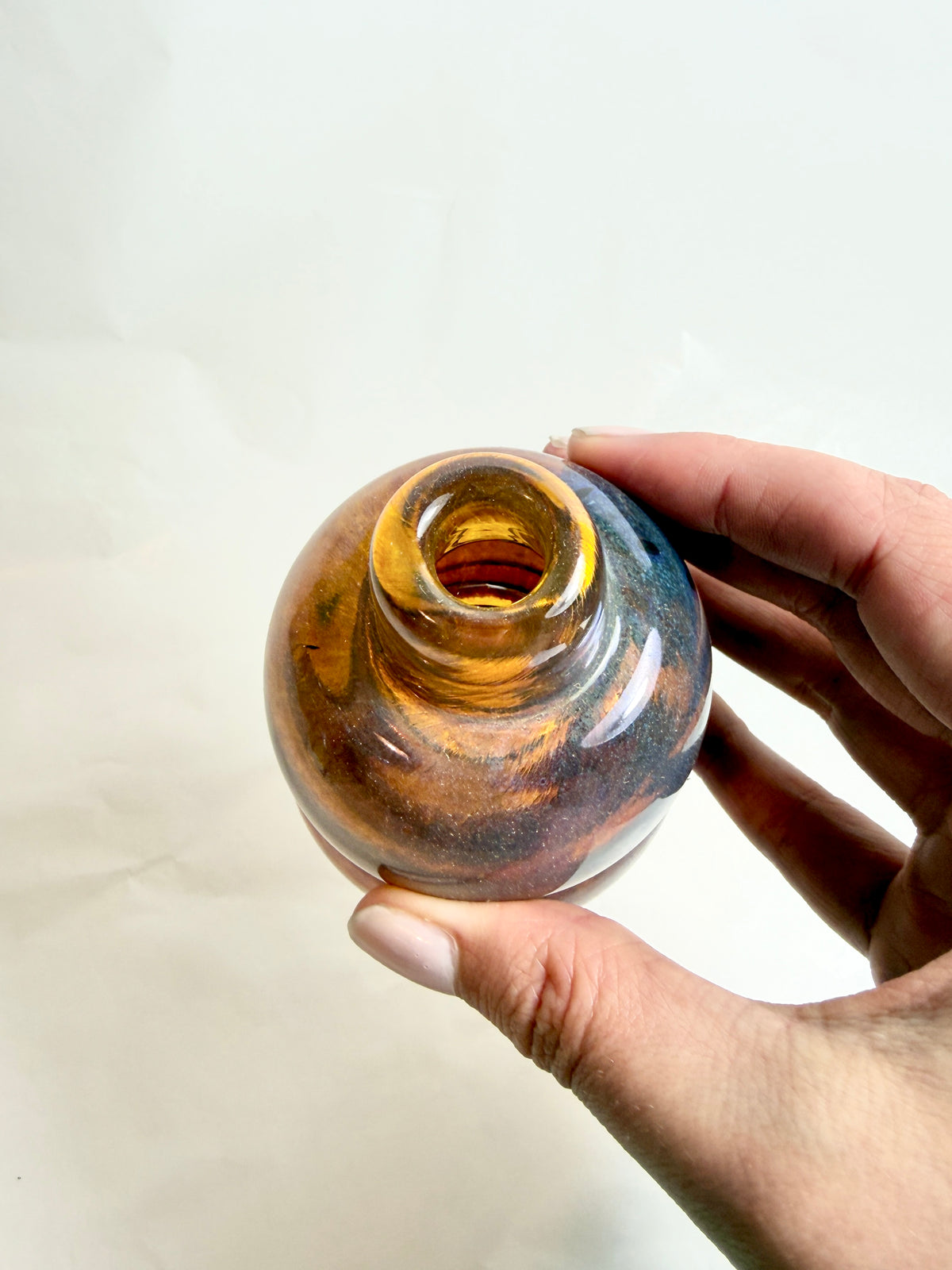 Small Brown Bubble Vase
