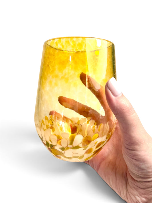 Stemless Wine Glass - Gold