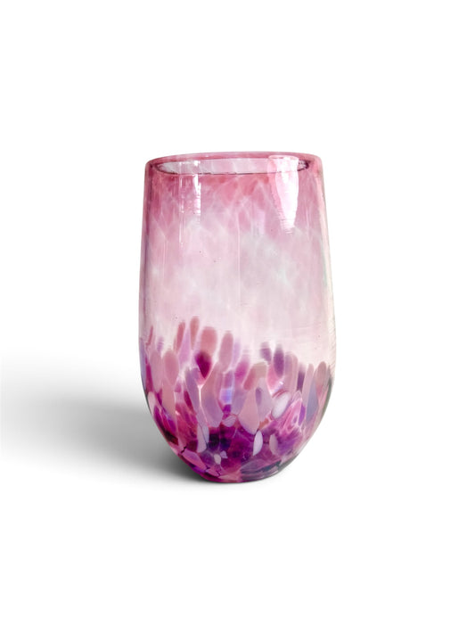 Stemless Wine Glass - Pink