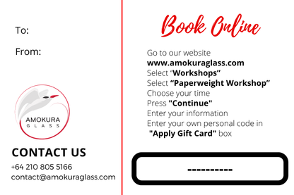 Paperweight Workshop Gift Card