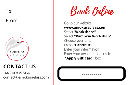 Pumpkin Workshop Gift Card