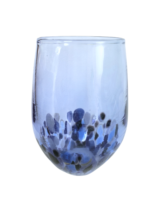 Stemless Wine Glass - Sky Blue
