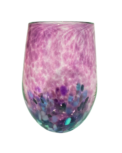 Stemless Wine Glass - Purple